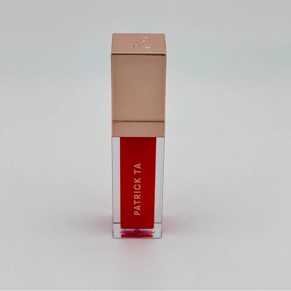 🆕 PATRICK TA Major Volume Plumping Lip Gloss - Full Syringe (sheer red) NIB